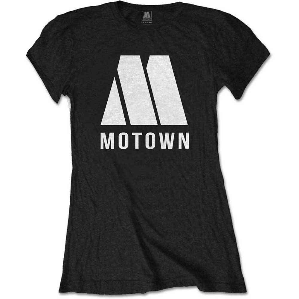 Motown Records - M Logo Dames Tshirt - Zwart